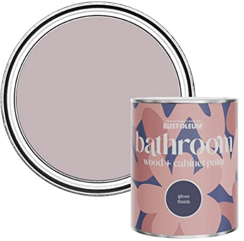 Rust-Oleum Purple Moisture Resistant Bathroom Wood and Cabinet Paint in Gloss Finish - Lilac Wine 750ml