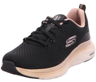 Skechers Damen Vapor Foam Sneakers, Black Mesh Rose Gold Trim, 39 EU