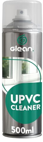 GLEAN UPVC Cleaner & Restorer Aerosol Spray | 500ml | FOIL SAFE | Powerful Solvent Based UPVC Restorer | Ideal for Doors & Window Frames & All Synthetic Materials - Including Woodgrain Effect