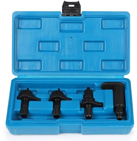 lalago 4 pièces Kit de Calage Distribution, Outil de Réglage de la Courroie du Moteur, Jeu d’Outils de Réglage Compatible avec Les Moteurs VAG 1.2 litres 3 Cylindres VW A3 Polo Lupo Skoda Crystal