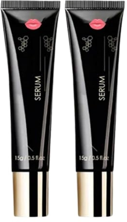 2 x aceite de cuidado de labios, para labios secos, brillo de labios hidratante, plumping oil plumping, reduce el vello de labios fino, rutina de maquillaje diario