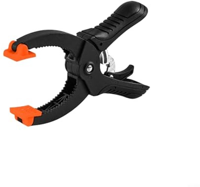 Lastdaytime Confezione da 4 morsetti a molla in plastica resistente, regolabili, per la lavorazione del legno, apertura 0-50 mm, per progetti fai da te (A)