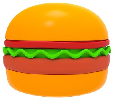Slow Feeder para gatos | Diseño de Hamburguesa Comida Lento Perro | Interactivo Antiasfixia Anti-Estrangulación Antideslizante – Para Aburrir Alimentación Pet Comer Juego