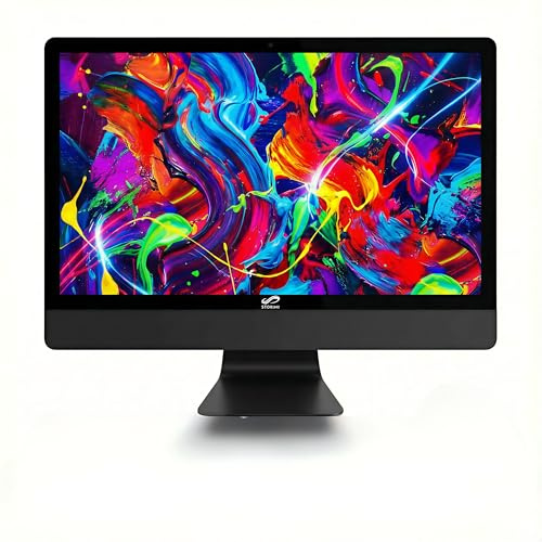 STGSivir PC All in One, Display da 24 FHD, Core i7 fino a 4.0 GHz • 16GB RAM • 512GB SSD • WiFi • Bluetooth • Windows 11 Pro • Nero