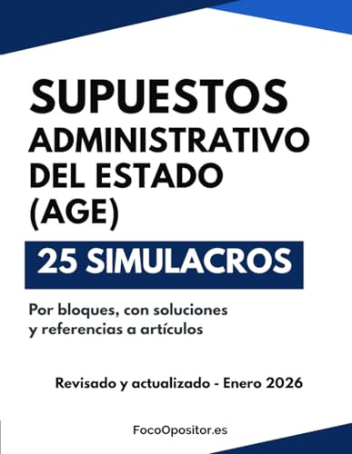 Supuestos Prácticos Cuerpo General Administrativo del Estado (C1): Entrena con 25 casos tipo examen: preguntas, soluciones y normativa literal