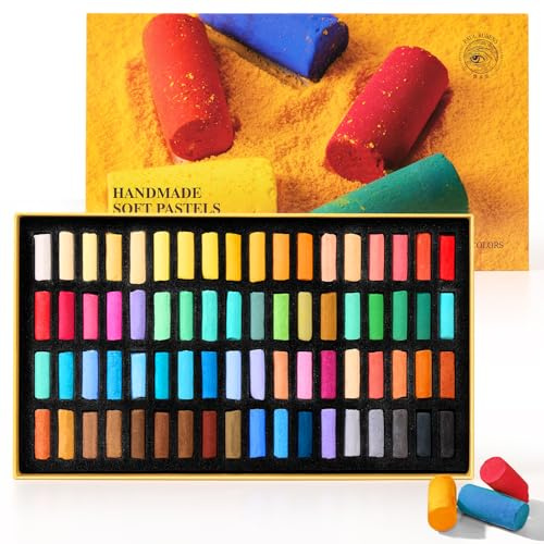 Paul Rubens Soft Pastels, 72 Vibrant Colors Chalk Pastel, Fine Pigments, Smooth Strokes, Strong Coloring Power Pastel for Artists, Beginners, Students