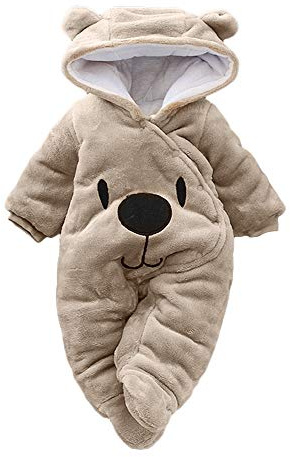 Vêtement Bébé Garçon Hiver Chaud Naissance Combinaison À Capuche Body | Automne Body Nouveau Né Fille Manteau Barboteuse Combipilote Chic