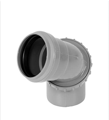 HT Bogen Abflussrohr DN50 DN110 Universalbogen 360° verdrehbar Rohr Abwasser (DN110)