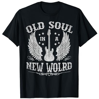 Old Soul In A New World Saxophone T-Shirt