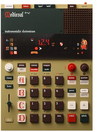 Teenage Engineering EP-1320 Medieval Sequencer, mittelalterlicher elektronischer Sampler (mit Mikrofon & Lautsprecher, große Instrumentenbibliothek)