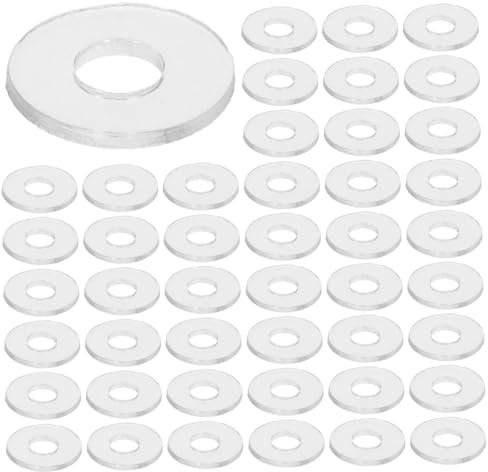 FUNOMOCYA 500 Pièces Rondelles Plates Transparentes pour Vis Joints de Remplacement Universels Étanches Isolants pour Robinet
