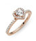 PANDORA Ring Rosé funkelndes Herz rosévergoldet, Zirkonia 188421C02