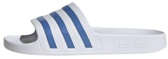 Adidas Women's Adilette Aqua Slides Cloud White / Blue Fusion / Cloud White 8 UK 42 EU