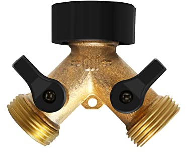 Mdlufee 3/4 Pouces raccord y shunt, collecteur en Laiton raccord de Tuyau bidirectionnel