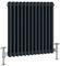 Manissa 2 Column Anthracite Traditional 600h x 800w Column Radiator Old Cast Iron Type School Radiator
