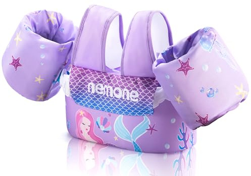 Nemone Toddler Swim Vest for 22-70 lbs with Arm Water Wings