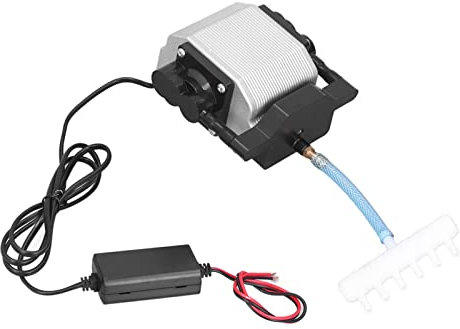 Zerodis Aquarium Sauerstoffpumpe Kleine Haushaltsbelüftung Aquarium Autobatteriepumpe 12V Belüfter (12V DC 30L Luftpumpe 16W [Standardkonfiguration]), Zerodis463sndpcoi-11