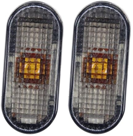 BESTPRICE 2x Blinker seitlich oval rauchgrau ohne Lampenträg ohne Lampenträger