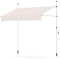 RELAX4LIFE Tenda da Sole a Morsetto per Balcone con Lungezza 1,5M/2M/2,5M/3M/3,5M/4M, Altezza Regolabile da 2M a 3M, Montaggio senza Forare, Manovella Manuale (2Mx1,8M,BIANCO)