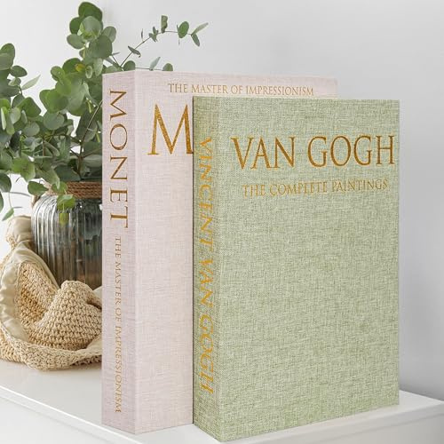Hiwhy Aufbewahrungsbox für Bücher 2er Set Leinenimitat Grasgrün