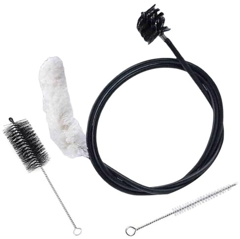 Juego de cepillos de limpieza de trompeta, kit de cuidado de trompeta con boquilla, cepillo de trompeta, juego de limpieza de trompeta, boquilla, cepillo de válvula, cepillo flexible, accesorio para