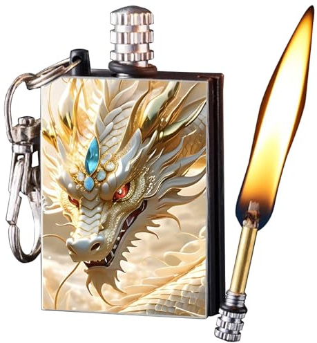 Permanent Match Lighter - Forever Waterproof Fire Starter with Flint Striker, 10,000+ Uses | Camping, Hiking, Outdoor Gear | Strike-Anywhere Metal Matchstick