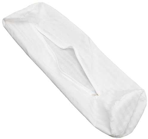 SWETRACE Federa Cuscino Cilindrico Bianco Design Superficie Morbida, Copri Cuscini Cilindrici Decorativi per Ufficio e Regalo di Festa