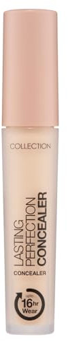 Collection Cosmetics Lasting Perfection Concealer, 16-Hour Wear, Long Lasting Concealer, 4ml, Cashew
