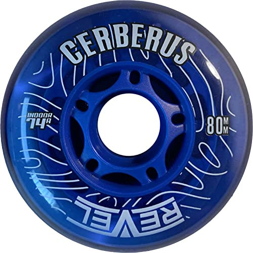 Alkali Revel Cerberus Indoor X-Soft 74A - Ruote da hockey in linea, 76 mm