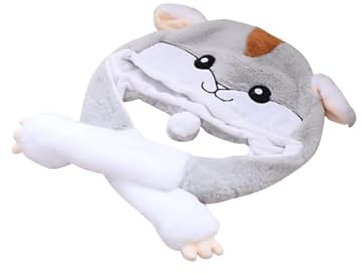 TOYANDONA Hamster Hut Mit Wackelohren Lustige Tiermütze Für Mädchen Und Erwachsene Für Partys Kostüme Und Bequemes Sicheres Material
