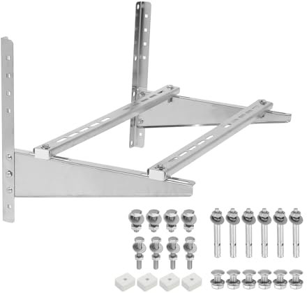 PATIKIL Wall Mounting Bracket for Mini Split Air Conditioners, Outdoor AC Units Support Holder for 7000 to 24000 BTU Condenser AC Heat Pump System, 397lbs