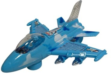 giocoscuolaregalo Aereo Giocattolo con Luci Suoni e Movimento Mistero Bump & Go Aereoplano Super Jet Giocattolo con Movimento con luci Suoni Musica Aereo Grande Giocattolo,Colori Assortiti