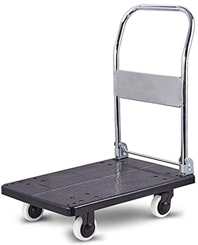 SnamicE Chariot à Main, Chariots Utilitaires, camions à Plate-Forme, Chariot Pliable avec Roues, Chariot Pliable et Robuste, 90 x 60 cm,90x60cm