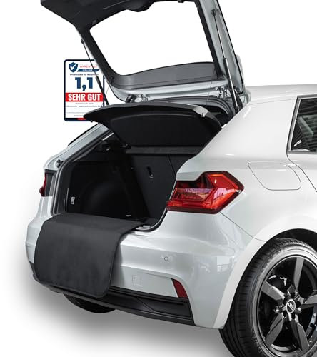 LIONSTRONG® Ladekantenschutz Kofferraum [GEPOLSTERT & WASSERDICHT] – Universelle Schutzmatte geeignet vom Kleinwagen bis zum SUV – Kofferraumschutz Auto Hund – Kratzfest und rutschfest