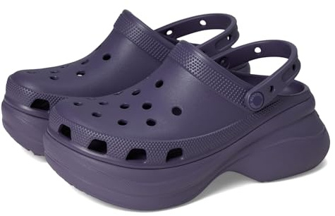 Crocs Women's Classic Bae Clogs, Platform Shoes for Women, Nightshade, 6 UK