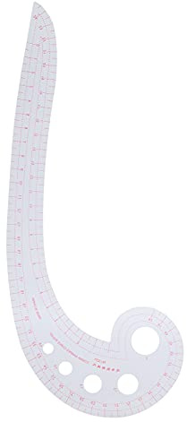 ZLXCAOB Righello a virgola Righello di classificazione multifunzionale Righello curvo per utensile da taglio a 6 parole per realizzare vestiti