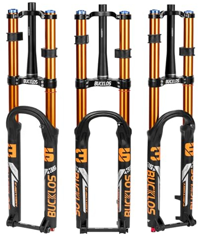 AEYINO Air Suspension Fork Downhill 27.5/29 15 * 110mm Boost Tapered, Travel 180mm 36mm Inner Tube Thru Axle Rebound Adjustment Disc Brake Front Forks, fit Mountain Bike AM FR DH ect(29)