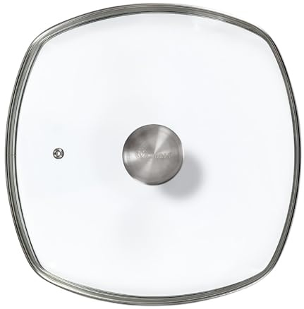 Victoria Square 10-Inch Glass Lid for Cast Iron Skillet or Pan, Custom Made for Only Victoria Brand, Diameter 9.7-Inch