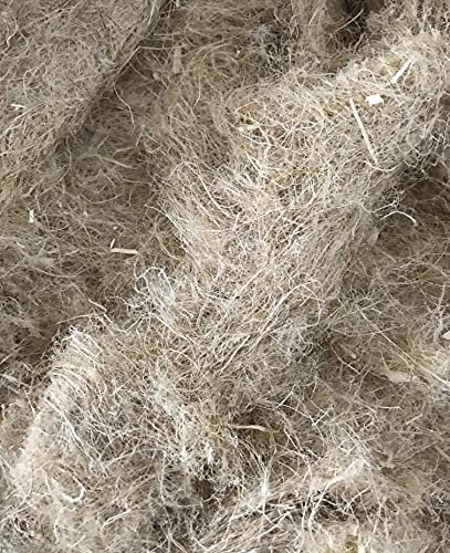 pemmiproducts Hamsternest, Nestmaterial aus 100% Hanf, 1kg (12,50 €/kg) Hamsterwolle, Nistmaterial für Nager und Vögel, Vogelnesthilfe, Hamsterwatte, Nachfüllset Insektenhotel, Hummelhaus