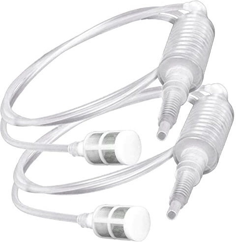 WANGCL 2pcs Brew Syphon Filter Tube Pipe Hose Manual DIY Wine Making Syphon Pump Siphon Pipe Hose Filter Wine Beer Brewing Making Tool Size About 2m/6.56ft