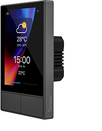 NSPanel Smart Switch - Smart Home, Alexa, Google, eWeLink US Nero