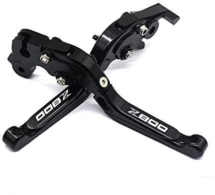 För Kawasaki Z800 Z 800 Z800 2013-2016 CNC Extensible Motorcykel Grips Bromshandtag Koppling Tillbehör Whit Logo Bromshandtag Kopplingshandtag (Färg : 2)