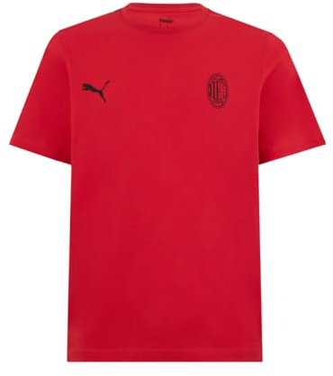 AC Milan T-Shirt Ess, Maglietta in Cotone, Adulto, XL