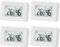4 Stück Mini Thermometer Hygrometer Digital, Innen Thermometer mit LCD Anzeige, Temperatur und Luftfeuchtigkeitsmesser für Babyzimmer, Gewächshaus, Weinkeller, Küche, Arbeitszimmer