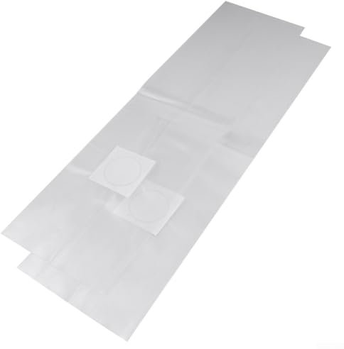 Besttoolifes Sacchetti di coltivazione di funghi, 25 x 50 cm, sacchetti per la coltivazione di substrati in PVC, resistenti alle alte temperature, pre-sigillabili, con sfiato d'aria per la