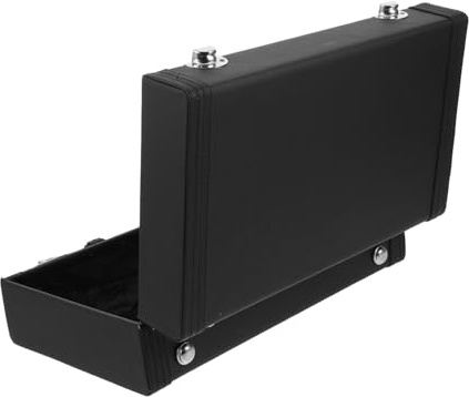 LRXIYODE Estuche Rígido para Clarinete PU con Asa Caja de Almacenamiento Portátil Negra con Cierre Seguro para Músicos Bolsa para Instrumento de Viento Ligera y Resistente