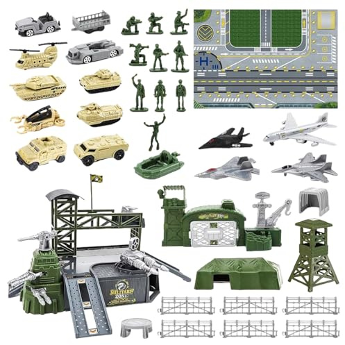 Davivian Spielzeug Figuren Fahrzeuge, Pädagogisches Kampfspiel, Spielsoldaten Actionfiguren, Für Flugzeug Spielkarte Kleinkinder Männer Schlacht BAU Abenteuer Geburtstag Weihnachten Party Feiertag