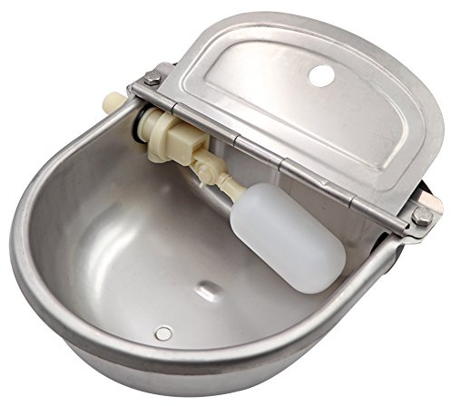 M.Z.A Abreuvoir À Bovins Abreuvoir en Acier Inoxydable Bol Automatique avec Valve À Flotteur pour Chien Cheval Bétail Chèvre Mouton