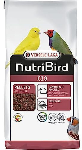 Versele-laga - Pienso de cria para pájaros exóticos y Canarios NUTRIBIRD C19 VERSELE LAGA 10 kg