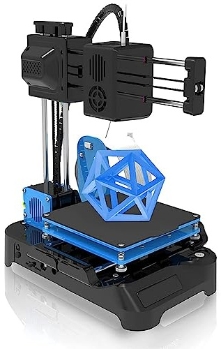 Mini Impresora 3D FDM para Principiantes y Niños, Nueva Tecnología Extrusora Mejorada, Volumen de Impresión 4x4x4 Pulgadas, Máquina de Impresión 3D para PLA TPU de 1,75 Mm (Enchufe de la UE)